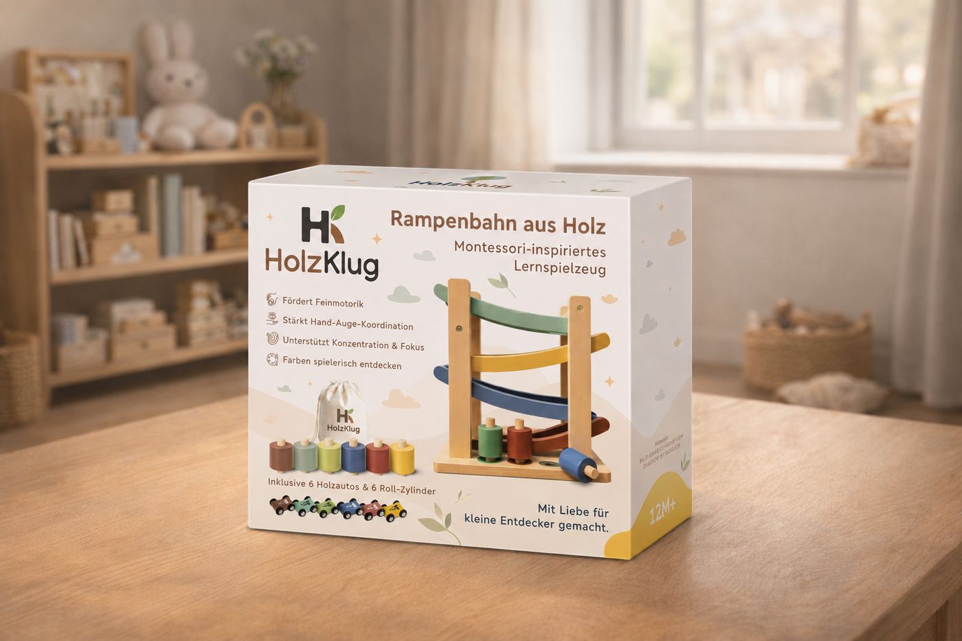 Die Verpackung der HolzKlug Rampenbahn